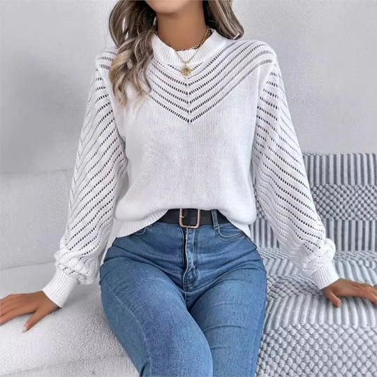 EB | Strickpullover mit Laternenärmeln