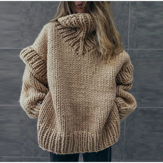 EB | Chunky Strickpullover Oversized und Trendy Perfekt für Den Herbst