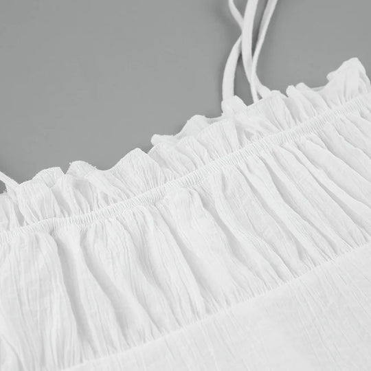 EB | Weiße Sommerkleid mit Schnürung