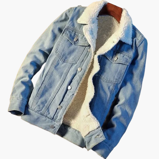 EB | Freizeitjacke mit Lammfelloptik - Modische Übergangsjacke für Alltag und Freizeit