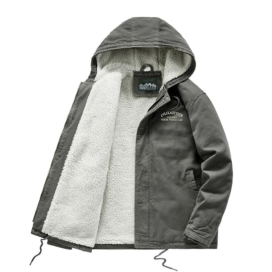 EB | Warme Winterjacke mit Kapuze Baumwolle Komfort und Robustheit