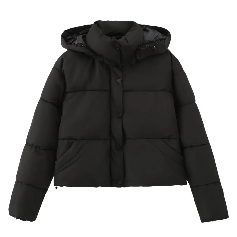 EB | Lässige Kurze Kapuzenjacke