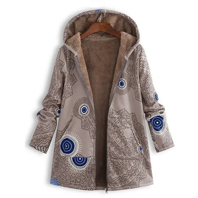 EB | Warmer Damenparka mit Stylischem Muster