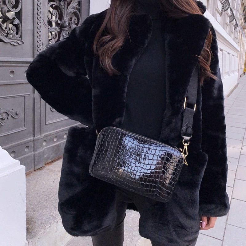 EB | Midikleid mit Fleece-Futter für Frauen Ideal für Den Herbst und Den Winter