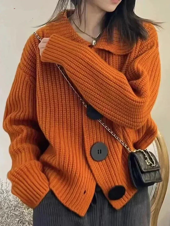 EB | Elegante Strickjacke mit Knopfverschluss