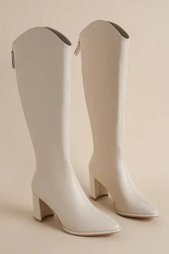 EB | Winter Stiefel Damen Aus Leder Kniehoch mit Gummisohle