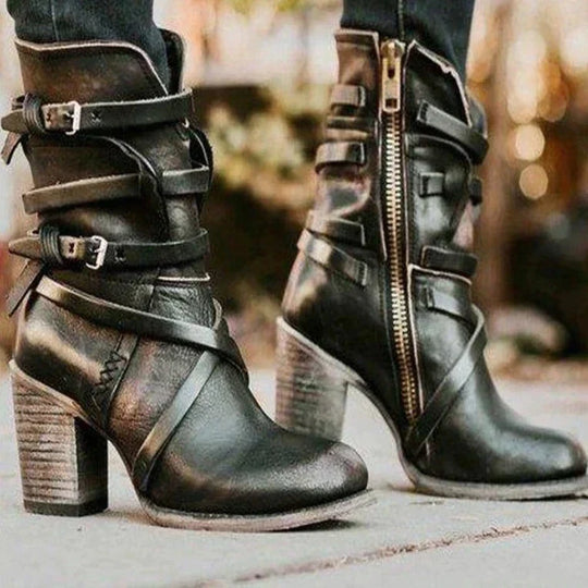 Damen Retro Stiefel