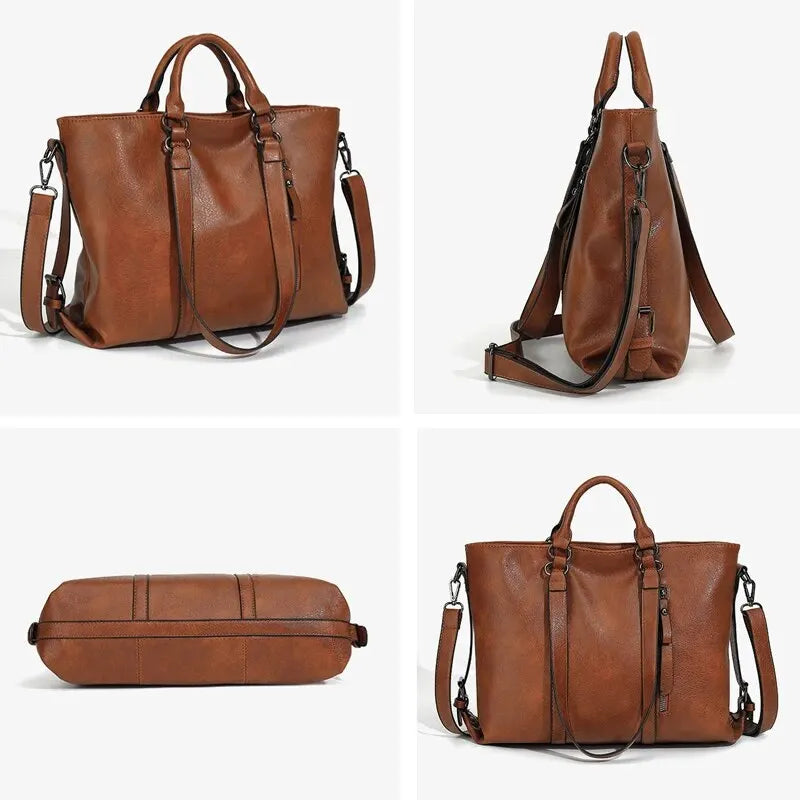 EB | Vintage Tote Tasche für Frauen Große Kapazität Handtasche Designer Handtasche Vintage Umhängetasche Marken Handtasche