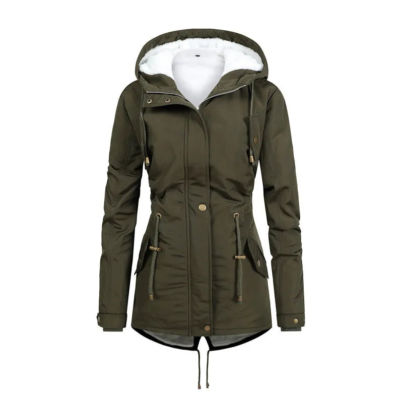 EB | Winddichte Mittellange Kapuzenjacke
