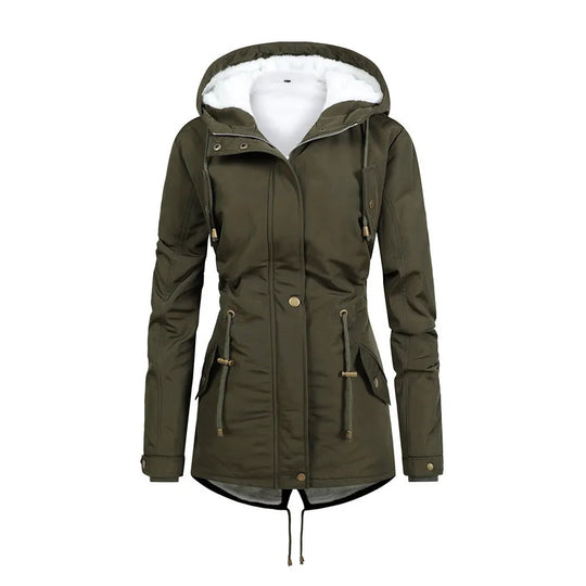 EB | Winddichte Mittellange Kapuzenjacke