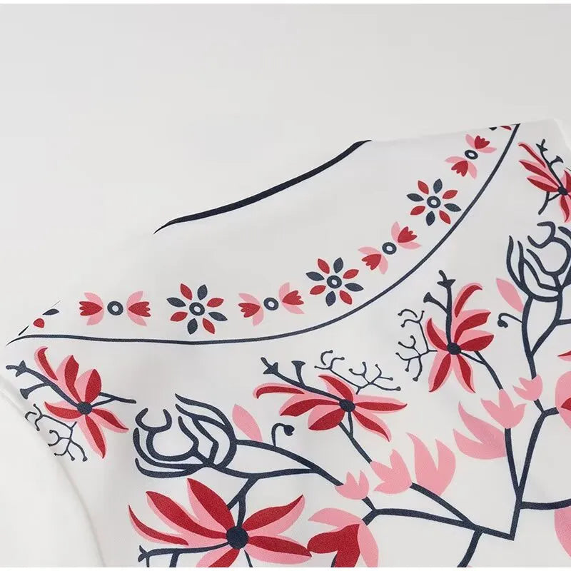 EB | Floral Print Ethnischer Stil Eleganter Cardigan