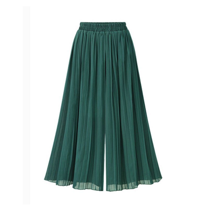 EB - Damenhose mit weitem Bein und Mesh-Detail