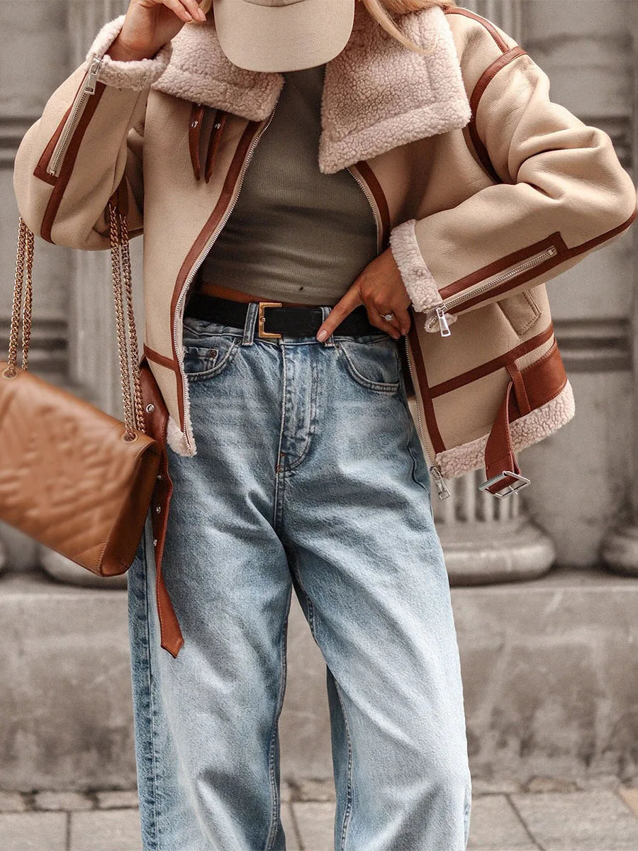 EB | Kunstlederjacke mit Edler Optik