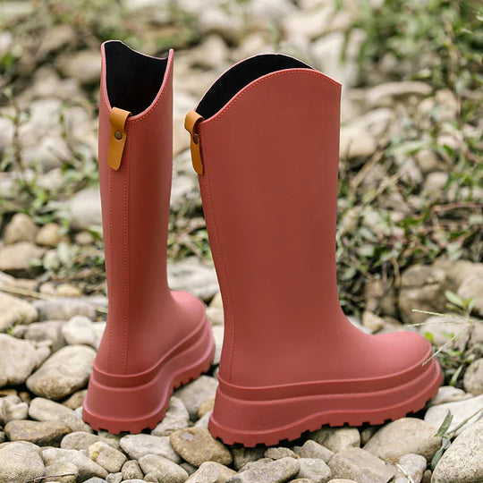 EB | Damen Regenstiefel hoch & wasserdicht mit Komfortsohle