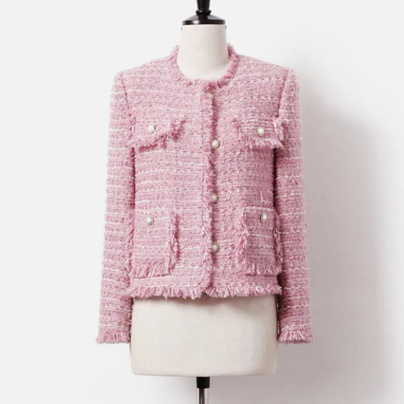 EB | Jacke Aus Größem Tweed Herbst/Winter Socialite Quastendesign