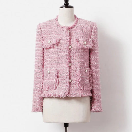 EB | Jacke Aus Größem Tweed Herbst/Winter Socialite Quastendesign