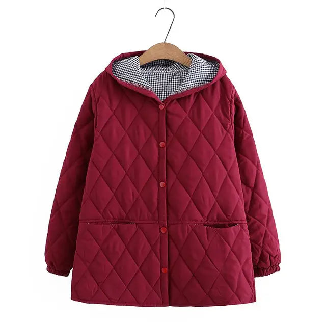 EB | Übergrößen Winterjacke aus Baumwolle für Damen
