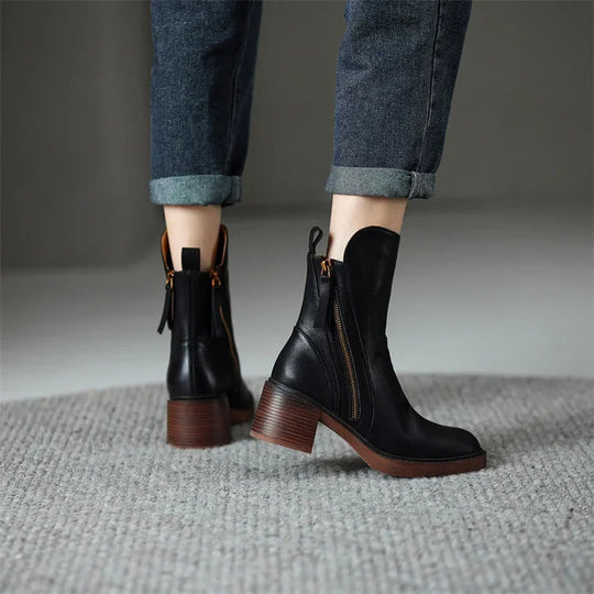 EB | Stovler Ankle Boots und Lederstiefel mit Reißverschluss