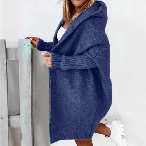 EB | Oversized Strickmantel mit Kapuze - Cozyfit