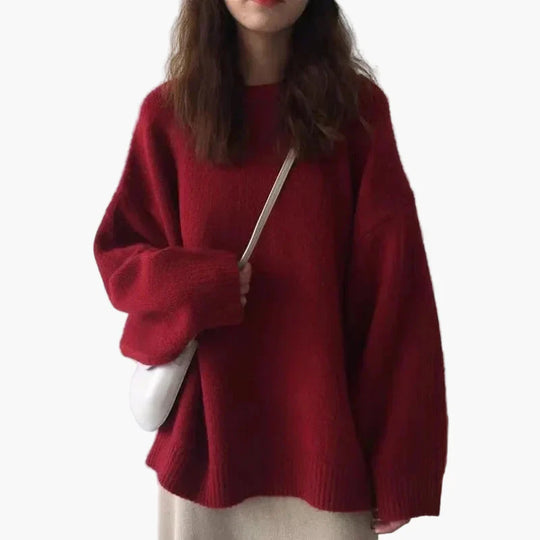 EB | Oversize Pullover Lässiger Stil - Lässiger Winterpulli für Alltag & Freizeit