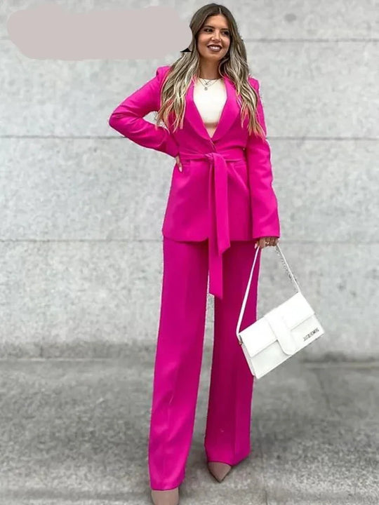 EB | Stilvolle Blazer Set Für Damen - Blazer+Hose