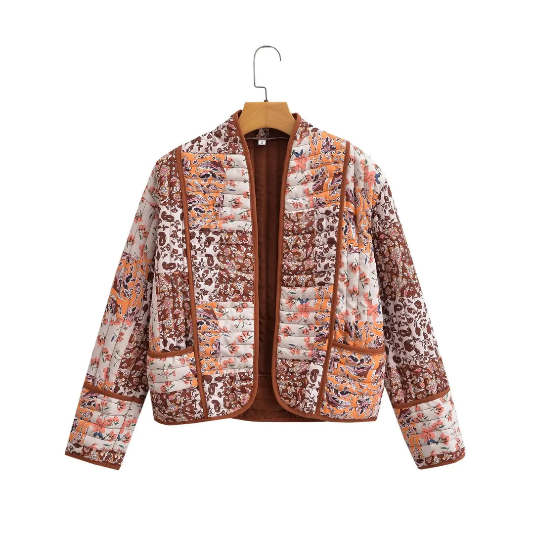 EB | Wintermantel mit Blumenmuster