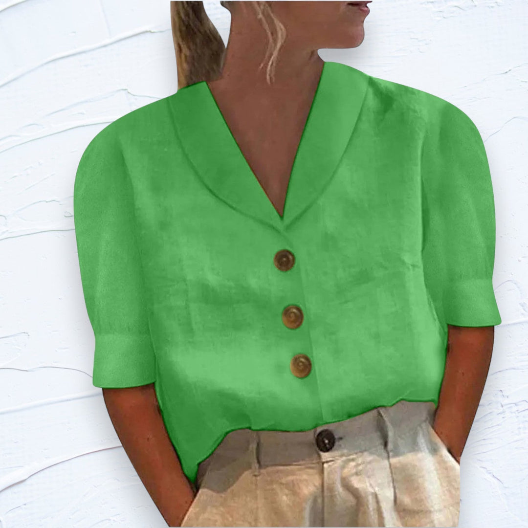 EB | Retro Chic Top mit Knöpfen