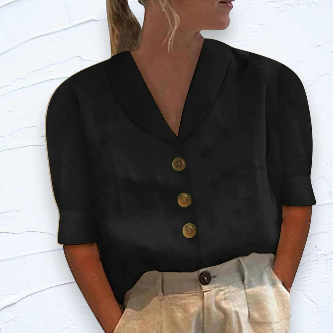 EB | Retro Chic Top mit Knöpfen