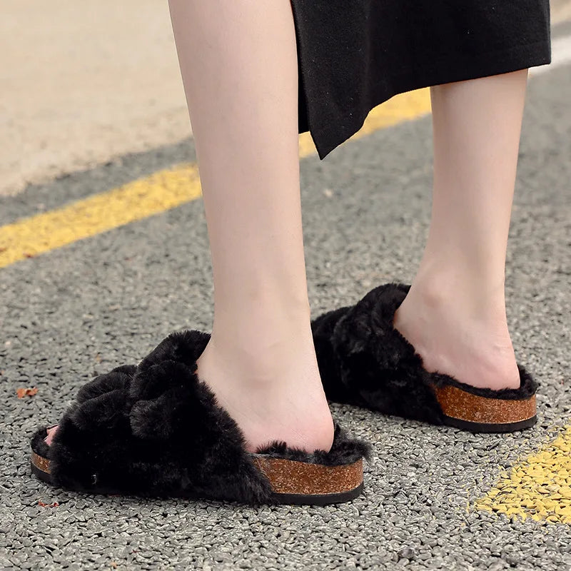 EB - Chic Winter-Plüsch-Fellpantoffeln für Damen