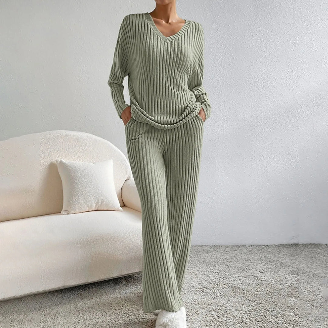 EB | 2-teiliges Lounge-Set Rippmuster
