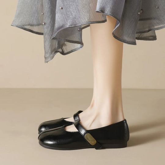 EB | Neue Frühling Damen Outdoor-Schuhe Runde Zehen Design Mary Jane Schuhe Damen Lässige Flache Schuhe Arbeit Bootsschuhe Große Größen