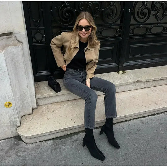 EB | Damen Wildlederjacke