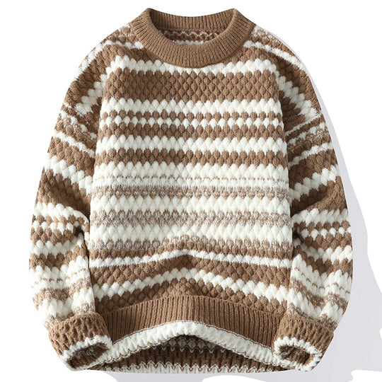 EB | Strickjacke mit Nordischem Muster Weich und Warm Perfekt für Wintertage