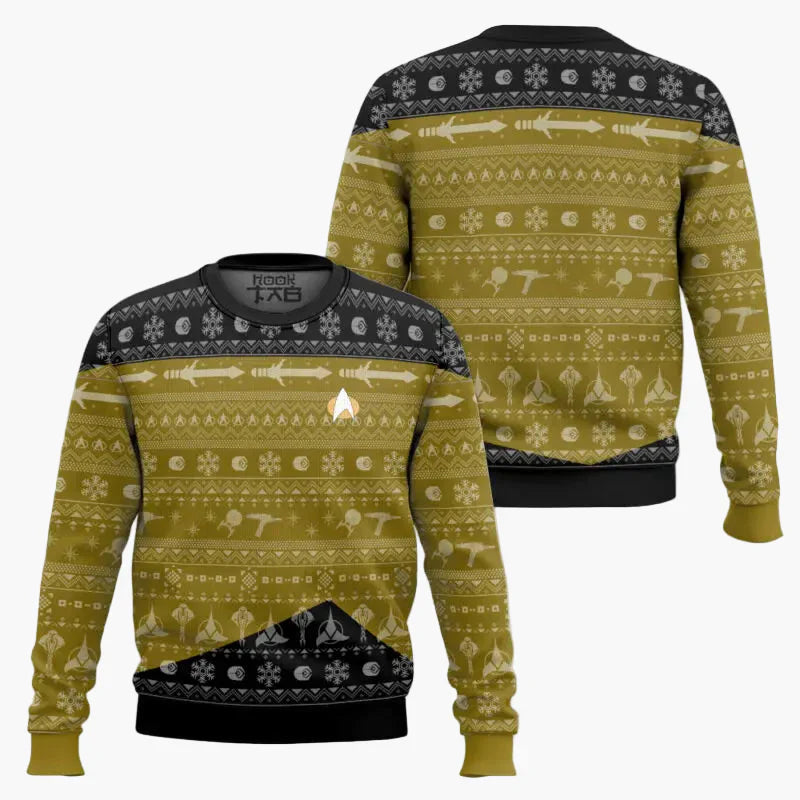 EB | Star Trek Pullover - Geek Weihnachts-Sweatshirt für Fans, Winter Freizeit