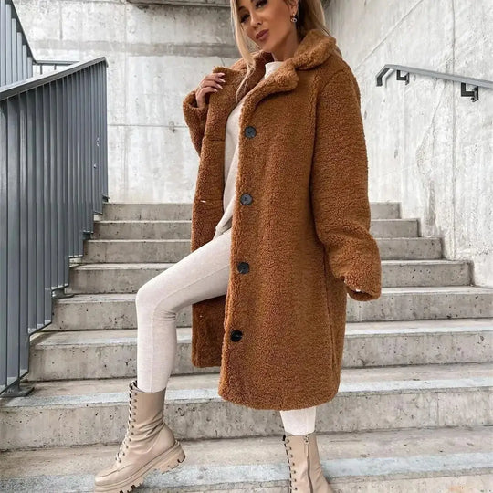 EB | Damen-Strickjacke, lang & modisch