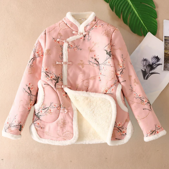 EB | Warme Blumenjacke für Damen