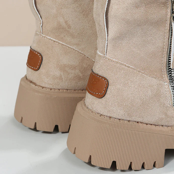 EB | Damen Gefütterte Winter-Stiefeletten mit Reißverschluss