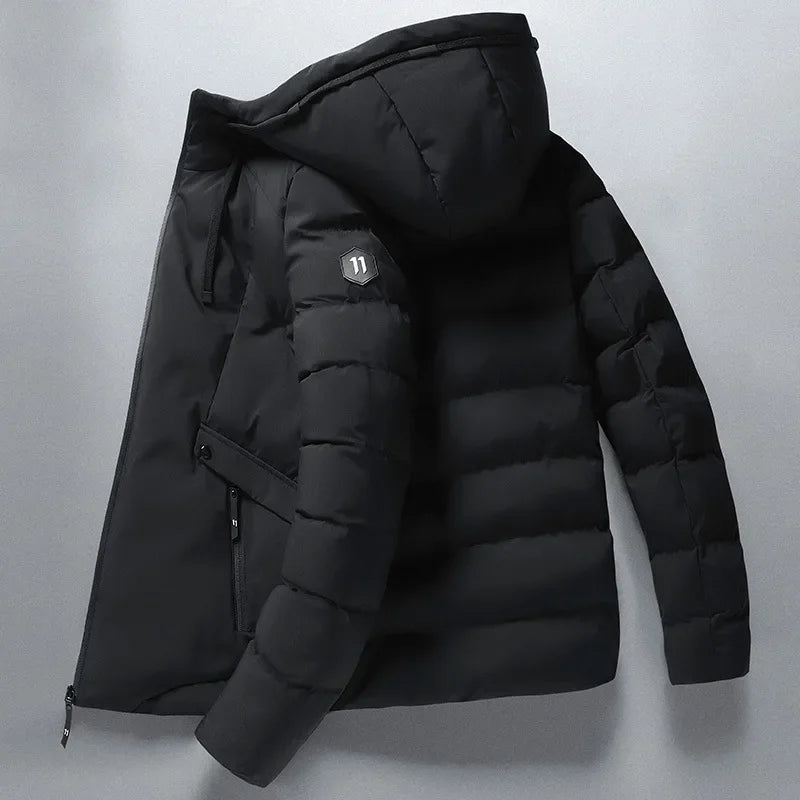 EB | Gepolsterte Winterjacke mit Kapuze Polyester Warm und Funktional
