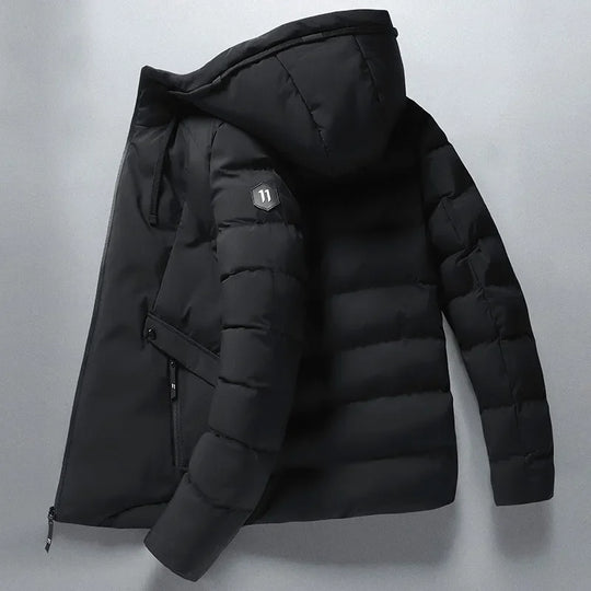 EB | Gepolsterte Winterjacke mit Kapuze Polyester Warm und Funktional