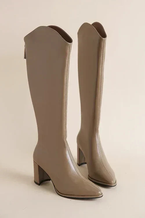 EB | Spitzer Zehen Mid-Calf Stiefel
