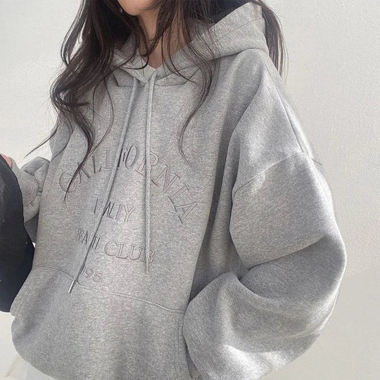 EB | Oversized Damen Hoodie Mit Stickerei