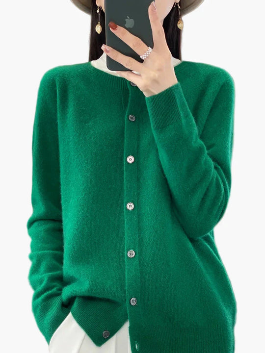 EB | Klassische Strickjacke Cardigan - Eleganter Alltags-Style für Büro & Freizeit