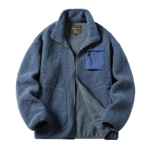 EB | Unisex Fleecejacke Im Outdoor-Stil mit Reißverschluss und Brusttasche - Ideal für Freizeit & Alltag