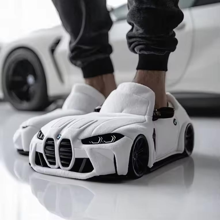Damen Pantoffeln mit Auto-Inspiriertem Design & Rutschfester Sohle | EB