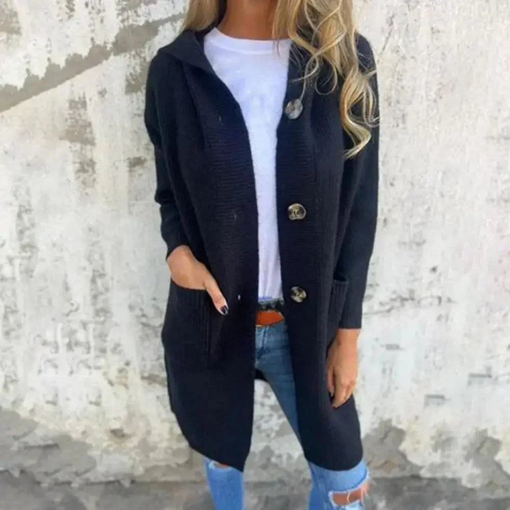 EB | Langer Knopf Cardigan