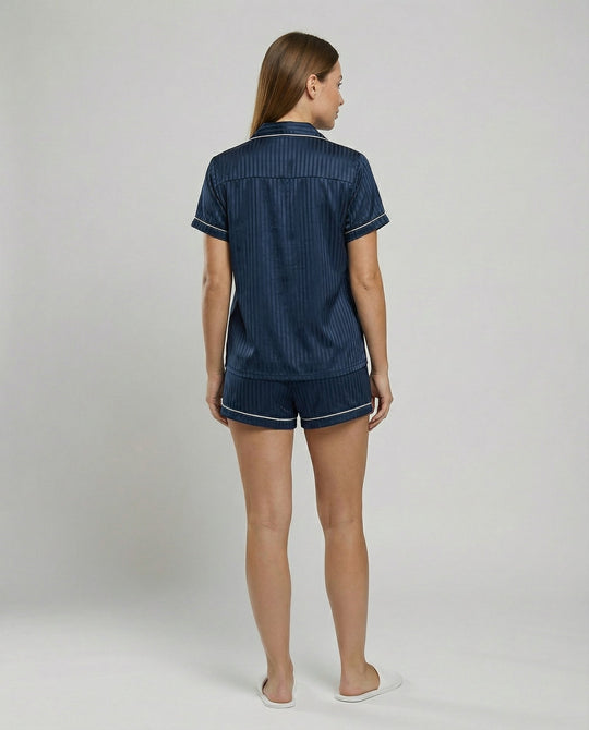 Satin Komfort Pyjama Set Damen | EB