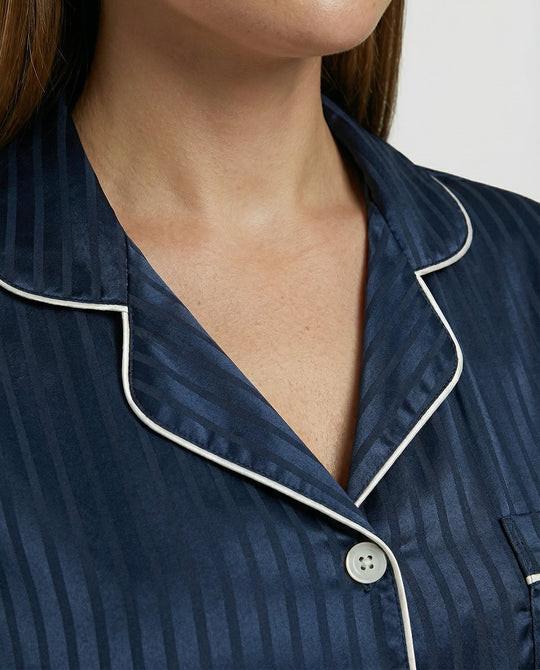 Satin Komfort Pyjama Set Damen | EB