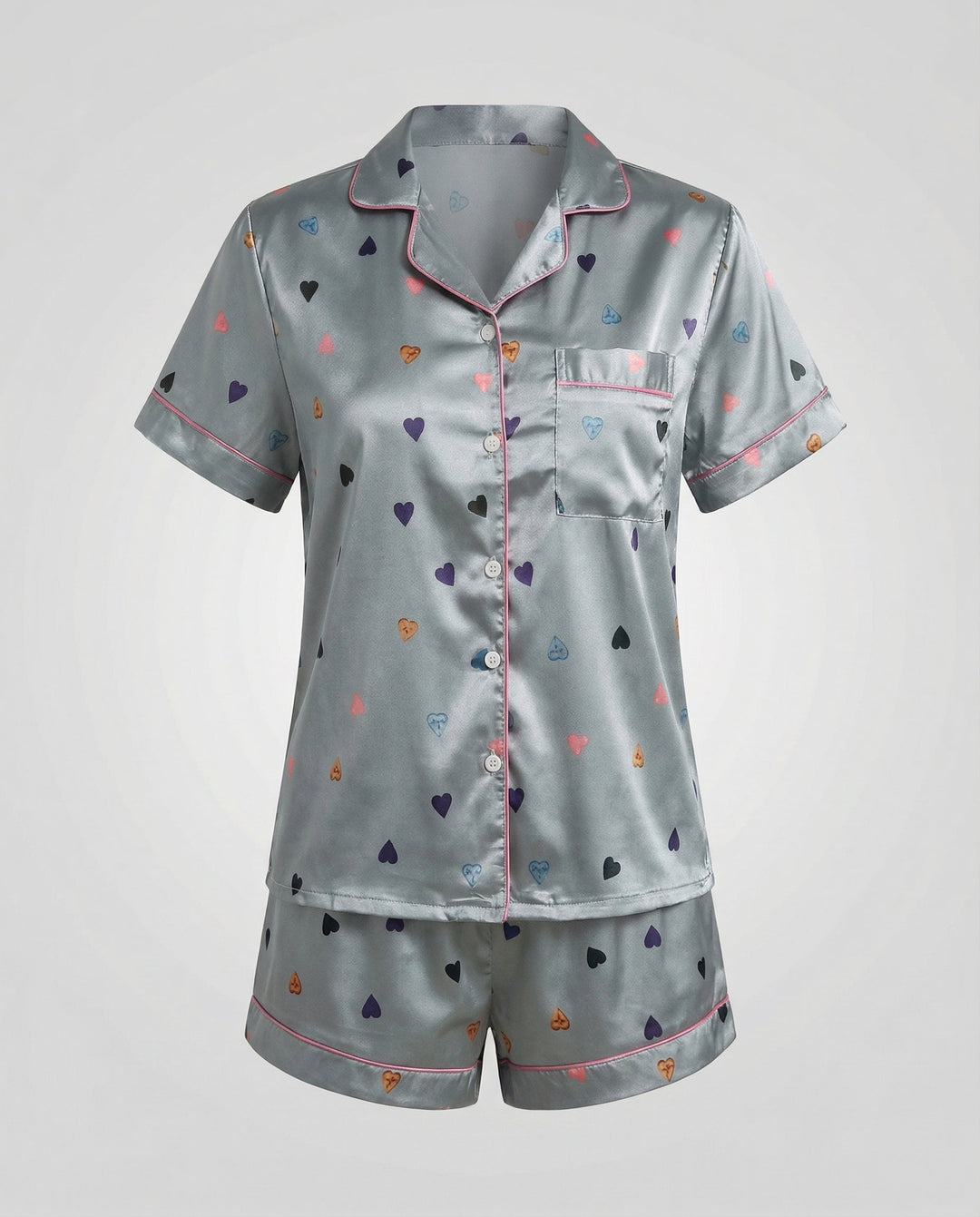 Satin Komfort Pyjama Set Damen | EB