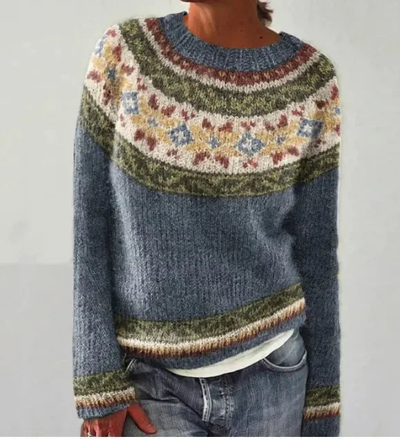 EB | Clair Strickpulli Herbst Mit Mustern