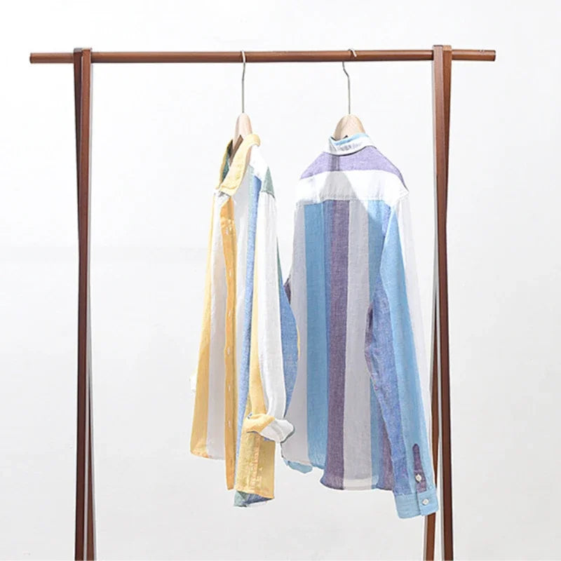 EB | Gestreifte Leichtgewichts-shirt Baumwollmischung Lässiger Stil